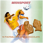 14 Footballers In Milkchocolate